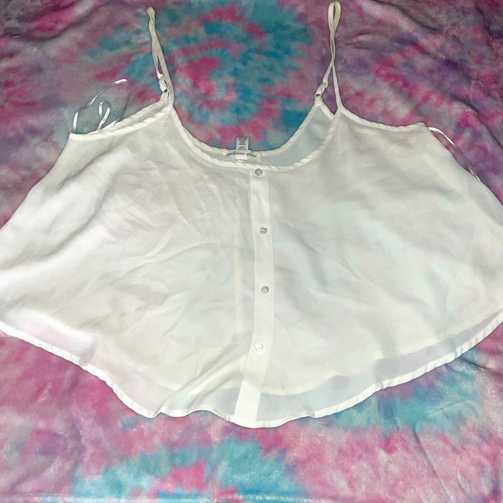Loose fit crop blouse